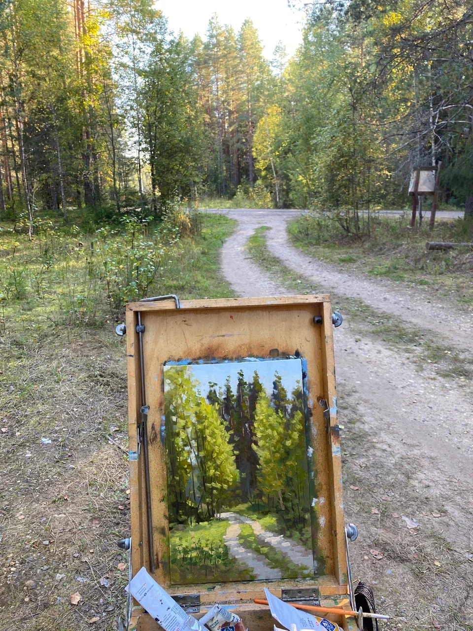 Осеннее Солнце. Живопись